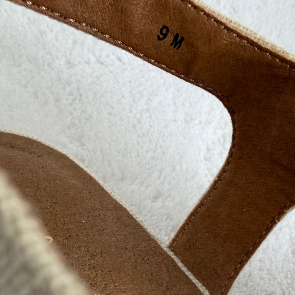 Altar’d State Sonner Natural Linen Wedge Sandals | Size 9 | NWOT - Picture 9 of 12